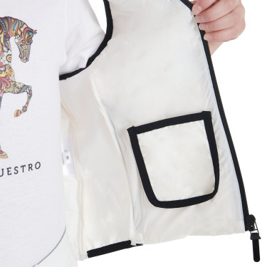 Technisch kinderbodywarmer Equestro Wit Technisch kinderbodywarmer Equestro Wit