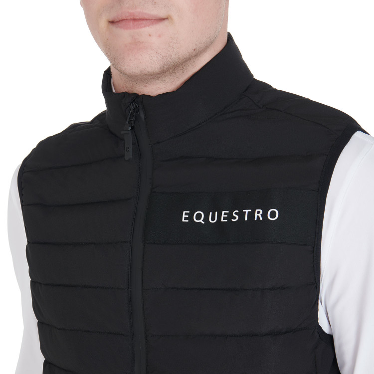 Herenbodywarmer van winddicht technisch materiaal Equestro Herenbodywarmer van winddicht technisch materiaal Equestro