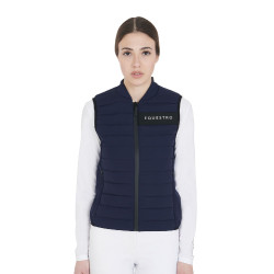 Dames windjack van technisch stof Equestro Marine Marineblauw