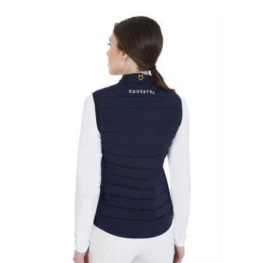 Dames windjack van technisch stof Equestro Marine Marineblauw