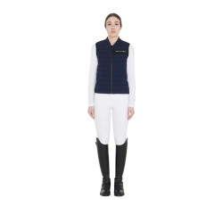 Dames windjack van technisch stof Equestro Marine Marineblauw