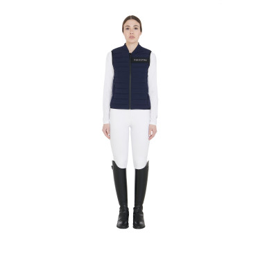 Dames windjack van technisch stof Equestro Marine Marineblauw