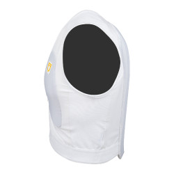 Beschermvest niveau 2 met gewatteerde borst unisex Equestro Wit