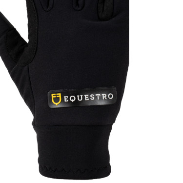 Unisex handschoenen in fleece Bormio Equestro Zwart