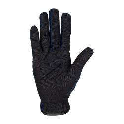 Technische stoffen handschoenen met meerkleurig logo Equestro Marine / wit Blauw