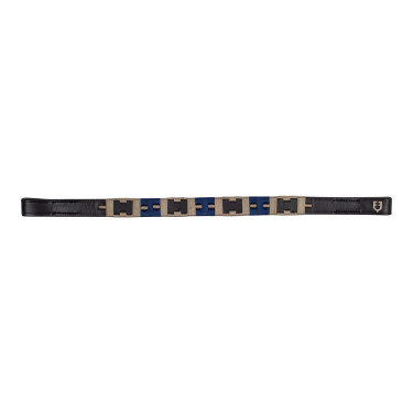 Frontaal in leer met geometrisch motief Polo H Equestro