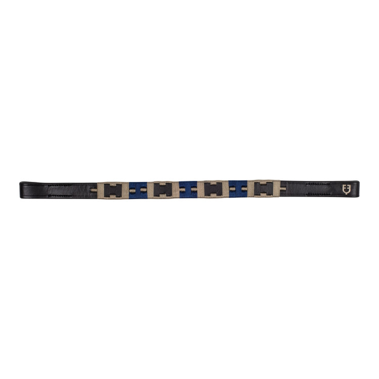 Frontaal in leer met geometrisch motief Polo H Equestro