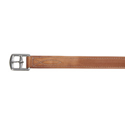 Lederen stijgbeugelriemen met voering Equestro Cognac Bruin