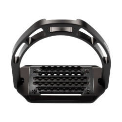 Aluminium stijgbeugels met schuine vloer Pro HPS Equestro Zwart