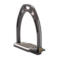 Aluminium stijgbeugels met schuine vloer Pro HPS Equestro Zwart