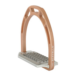 Aluminium stijgbeugels Arco Evolution Alupro Acavallo Roségoud Roze