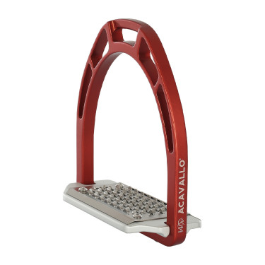 Aluminium stijgbeugels Arco Evolution Alupro Acavallo Rood