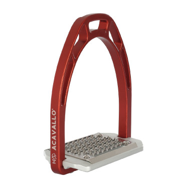 Aluminium stijgbeugels Arco Evolution Alupro Acavallo Rood