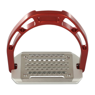 Aluminium stijgbeugels Arco Evolution Alupro Acavallo Rood