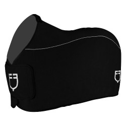 Fleece deken met voorflap sluiting GP Equestro Zwart