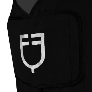 Fleece deken met voorflap sluiting GP Equestro Zwart