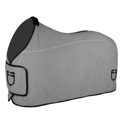Fleece deken met voorflap sluiting GP Equestro Grijs Fleece deken met voorflap sluiting GP Equestro Grijs