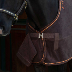 Fleecedeken voor stal 800g Acavallo Bruin / oranje