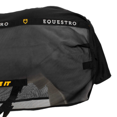 Vliegendeken in mesh uit de Scuderia Equestro-collectie Zwart