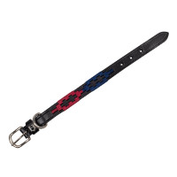 Leren hondenhalsband Polo S Equestro Zwart Leren hondenhalsband Polo S Equestro Zwart