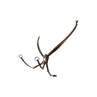 Borsttuig hindernis in leer Equestro Zwart Borsttuig hindernis in leer Equestro Zwart