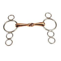 Verstelbaar bit Feeling 4 ringen koper