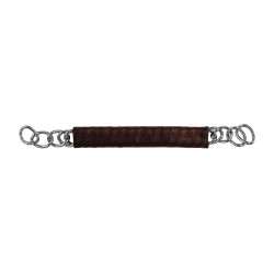 Leren gourmetketting Equestro Donkerbruin