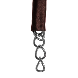 Leren gourmetketting Equestro Donkerbruin