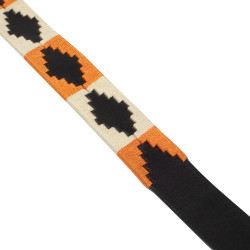 Leren riem met Navajo-decoraties Equestro Zwart