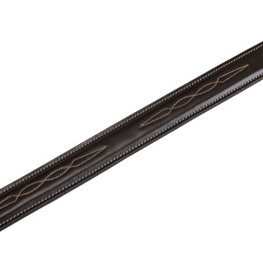Leren riem met ambachtelijk borduurwerk Equestro Donkerbruin Leren riem met ambachtelijk borduurwerk Equestro Donkerbruin