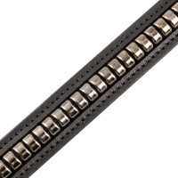 Dames clincher-riem met bitgesp Equestro Zwart / roségoud