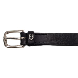 Engelse riem met contrasterend borduursel Equestro Zwart