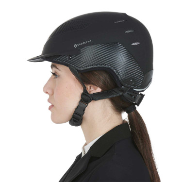 Ultralichte helm van duurzaam plastic Stealth Equestro Zwart