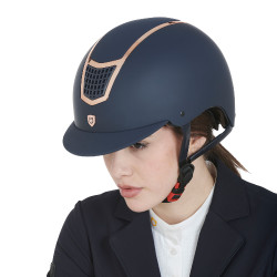 Ultralichte helm met gepolijst frame Eclipse Equestro Marine / roségoud Marineblauw