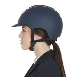 Ultralichte helm met gepolijst frame Eclipse Equestro Marine / roségoud Marineblauw