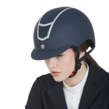 Ultralichte helm met gepolijst frame Eclipse Equestro Marine / zilver Blauw Ultralichte helm met gepolijst frame Eclipse Equestro Marine / zilver Blauw