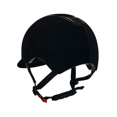 Eclipse fluwelen unie helm (3 vullingen) Equestro Zwart / zwart