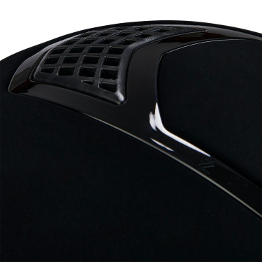 Eclipse fluwelen unie helm (3 vullingen) Equestro Zwart / zwart