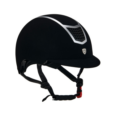 Eclipse fluwelen unie helm (3 vullingen) Equestro Zwart / zilver Eclipse fluwelen unie helm (3 vullingen) Equestro Zwart / zilver