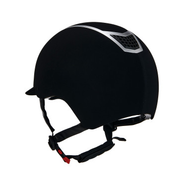 Eclipse fluwelen unie helm (3 vullingen) Equestro Zwart / zilver Eclipse fluwelen unie helm (3 vullingen) Equestro Zwart / zilver