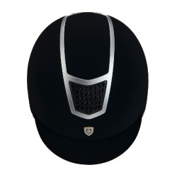 Eclipse fluwelen unie helm (3 vullingen) Equestro Zwart / zilver Eclipse fluwelen unie helm (3 vullingen) Equestro Zwart / zilver