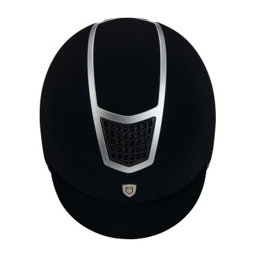Eclipse fluwelen unie helm (3 vullingen) Equestro Zwart / zilver Eclipse fluwelen unie helm (3 vullingen) Equestro Zwart / zilver