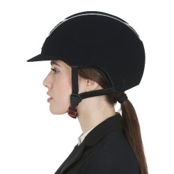 Eclipse fluwelen unie helm (3 vullingen) Equestro Zwart / zilver Eclipse fluwelen unie helm (3 vullingen) Equestro Zwart / zilver