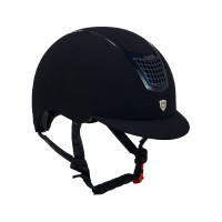 Eclipse fluwelen unie helm (3 vullingen) Equestro Zwart / roségoud