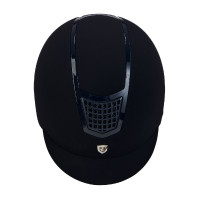 Eclipse fluwelen unie helm (3 vullingen) Equestro Zwart / roségoud