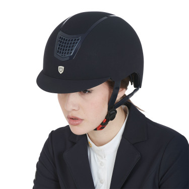 Eclipse fluwelen unie helm (3 vullingen) Equestro Marine / marine Blauw Eclipse fluwelen unie helm (3 vullingen) Equestro Marine / marine Blauw
