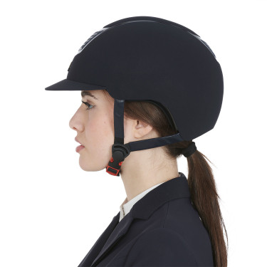 Eclipse fluwelen unie helm (3 vullingen) Equestro Marine / marine Blauw Eclipse fluwelen unie helm (3 vullingen) Equestro Marine / marine Blauw
