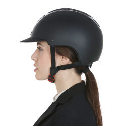 Eclipse-helm met strass Equestro Zwart / zilver