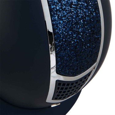 Eclipse-helm met strass Equestro Marine / zilver Blauw