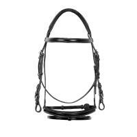 Leren springteugel Engels Equestro Zwart Leren springteugel Engels Equestro Zwart